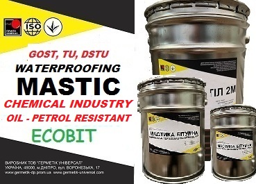 Mastics for the chemical industry, oil and petrol resistant